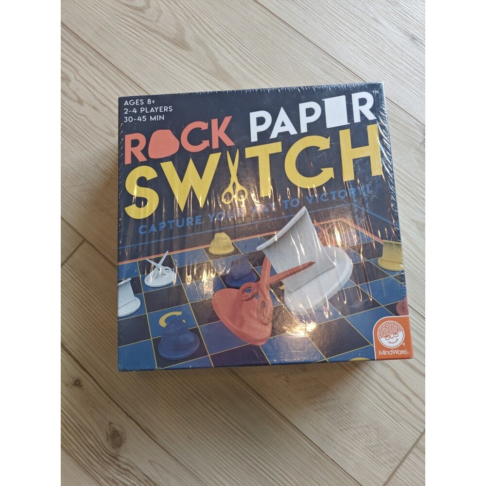 MindWare Rock Paper Switch Board Game New Sealed